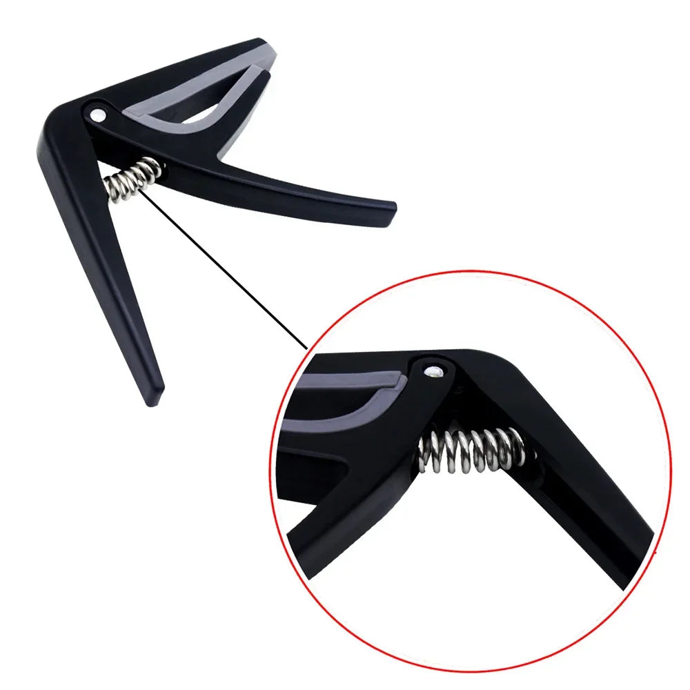 Guitar Tuning Clamp Pro Black Ukulele Capo Quick Change Tuner Musical Instrument Accessories Acoustic 4 Strings Hawaii