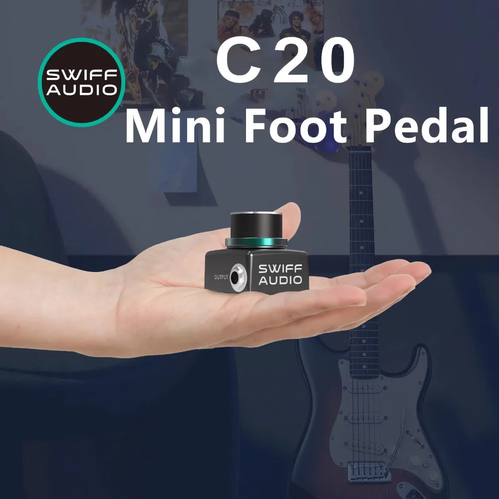 SWIFF C20 Pedal Tuner Electric Guitar Bass Universal Tuning Single Block Special Tuning Meter