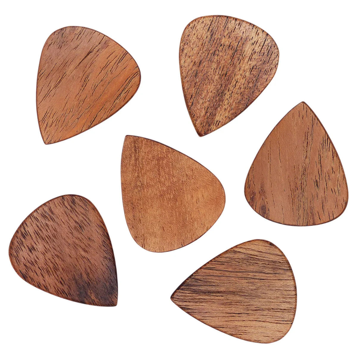 Miwayer 6 Pcs Wooden Guitar Pick 2mm, String Instrument Accessories Wood Guitar Plectrums For Electric, Acoustic, or Bass Guitar