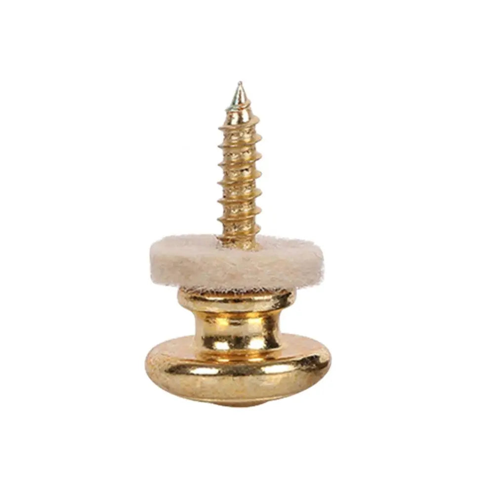 Guitar Bass Strap Lock Metal Anti-slip Buckle Locking Button Pegs Pin Non Slip Mushrooms Heads Belt Buckle Buttons for Ukulele