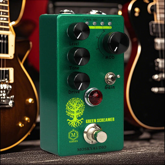 Guitar Effect Pedal GREEN SCREAMER Booster/overdrive booster/overdrive 4 Mode Switch & Level/Tone/Drive Controls Compact