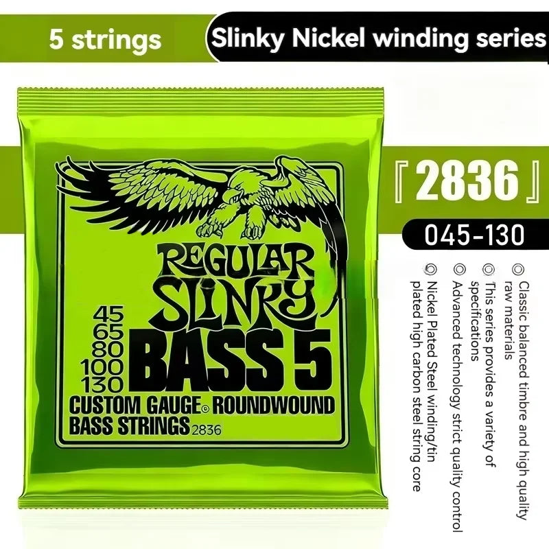 1-10pcs Strings EB-2220/2215/2221/2222/2223 Nickel-plated Rock Complete Set Anti-rust String Accessories for Electric Guitar