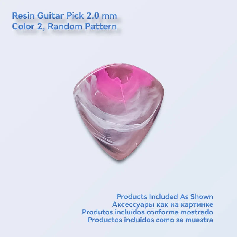 1pc/3pcs Guitar Pick 2.0/2.5 mm Resin Guitar Picks Multiple Colors Marble Pattern, Guitar Accessories