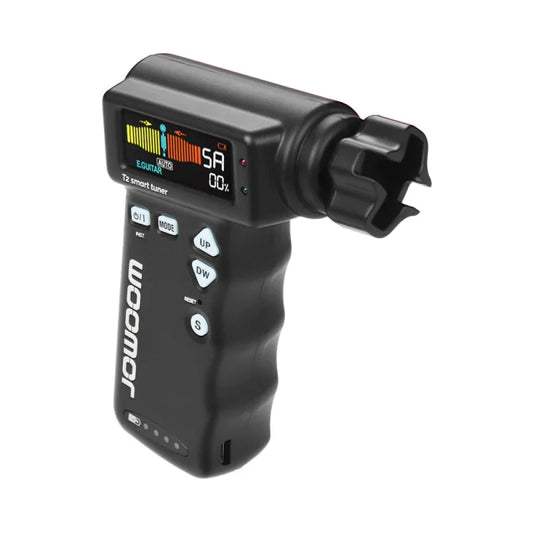 JOWOOM T2 Multi-functional Smart Guitar Tuner Peg String Winder for Guitar Ukulele Chromatic Tuning Built-in Rechargeable