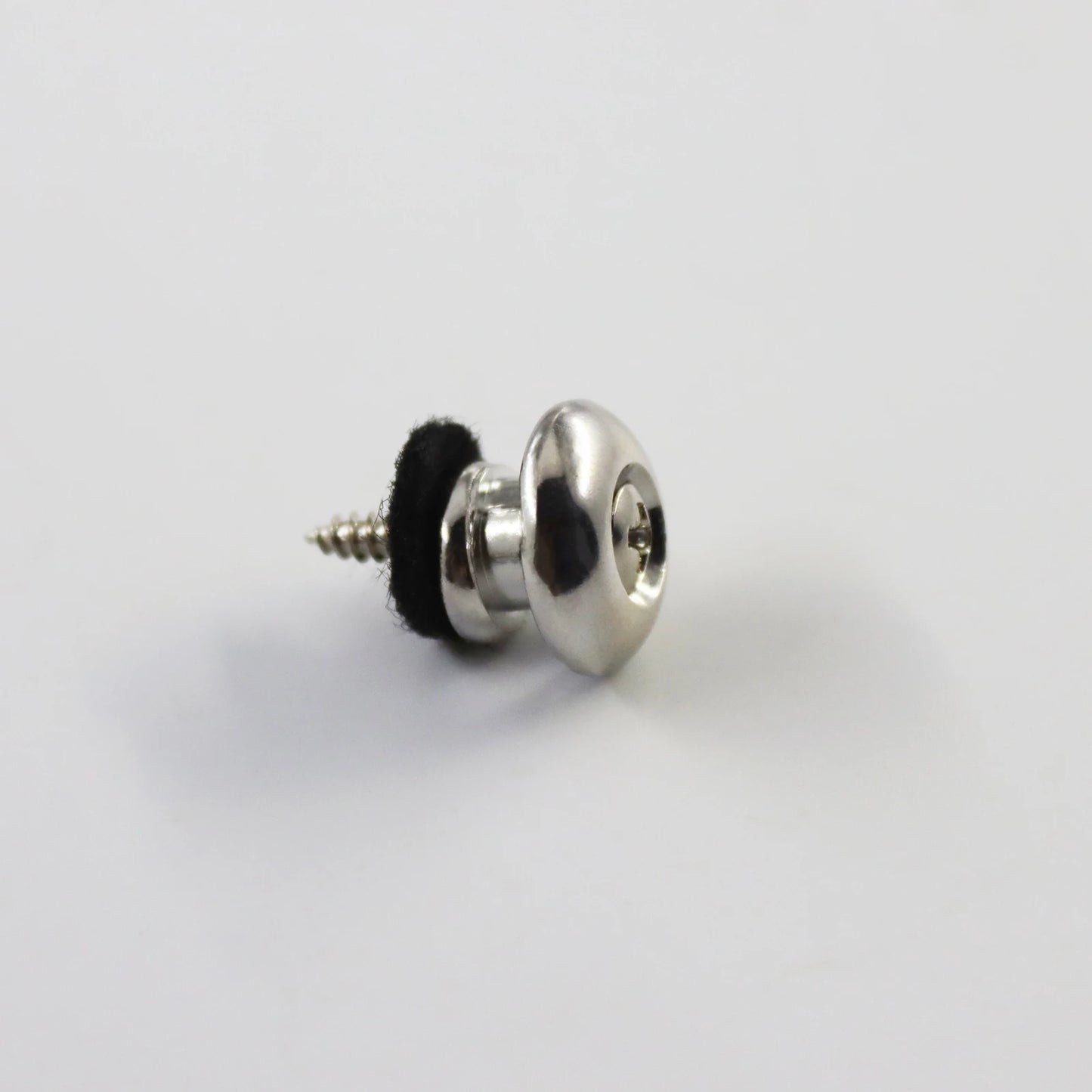 PHRILAM Pair of Mushroom Head Electric Guitar Strap Locks, Black/Chrome/Gold Available