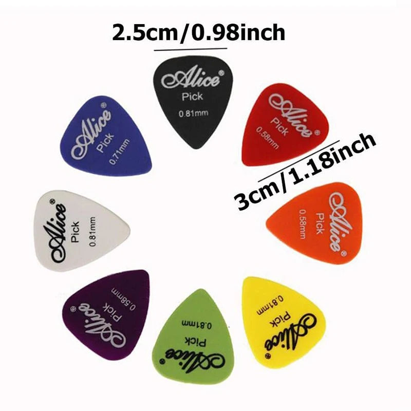 5-50Pcs Guitar Picks Guitar Accessories 0.58/0.71/0.81/0.96/1.2/1.5mm Acoustic Electric Bass Plectrum Mediator Guitar Picks TMZ