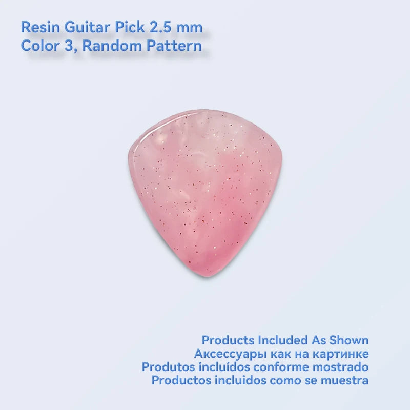 1pc/3pcs Guitar Pick 2.0/2.5 mm Resin Guitar Picks Multiple Colors Marble Pattern, Guitar Accessories