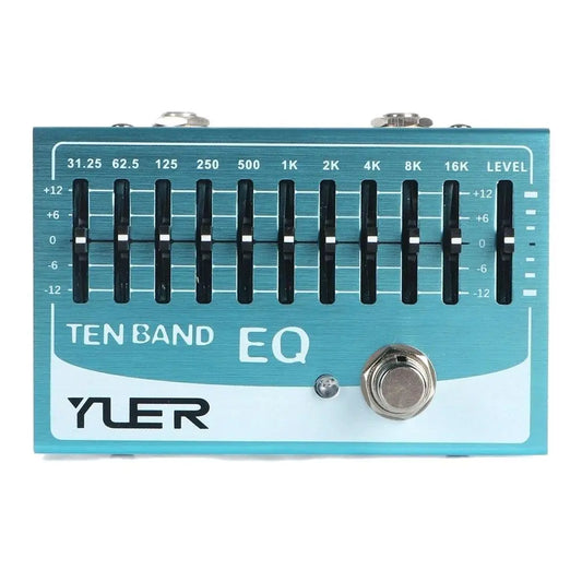 Yuer YF-40 Ten Band Eq Effect Pedals 10 Band Equalizer Effect Pedal For Electric Guitar/Bass 4/5/6/7 String Guitar Accessories