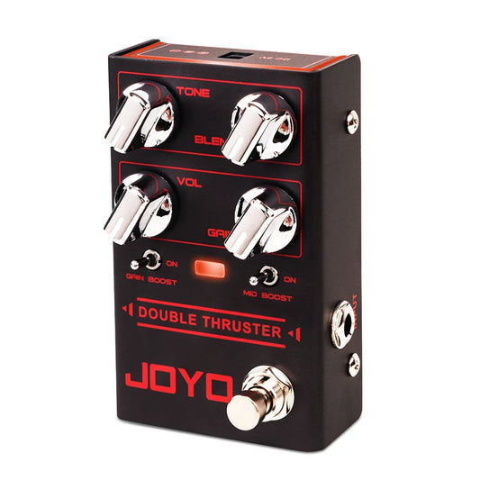 JOYO R-28 Bass Guitar Pedal Overdrive Effects with Independent Mid Frequency Double Gain Boost Pedal for Electric Guitar Bass