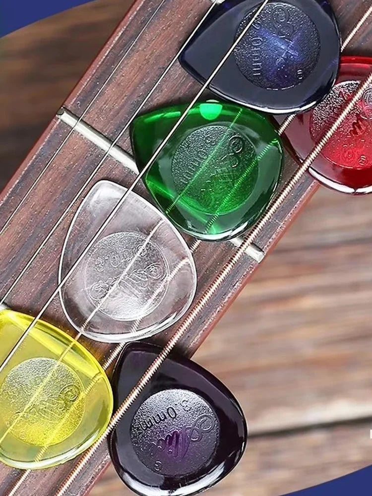 5/10pcs Guitar Picks Water Droplet Shape Acoustic Electric Bass Plectrum Mediator 1/2/3mm Fast Picking Guitar Accessories TMZ
