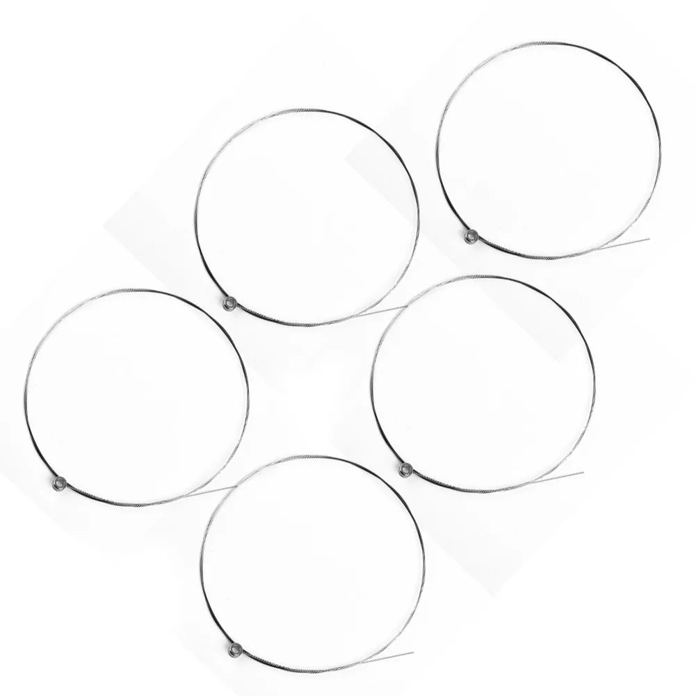 5Pcs Single Guitar Strings Acoustic Guitars Top 1st E Plain Steel Gauges 012 Replacement Musical Instrument Guitar Accessory