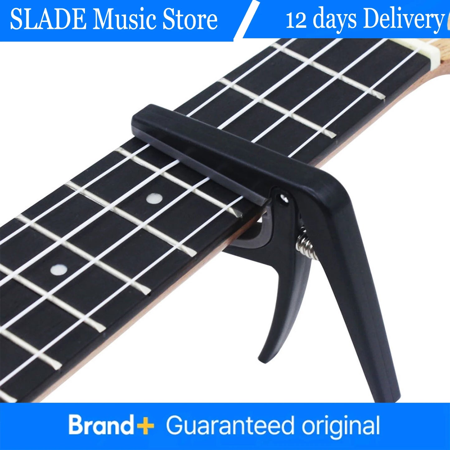 Guitar Tuning Clamp Pro Black Ukulele Capo Quick Change Tuner Musical Instrument Accessories Acoustic 4 Strings Hawaii