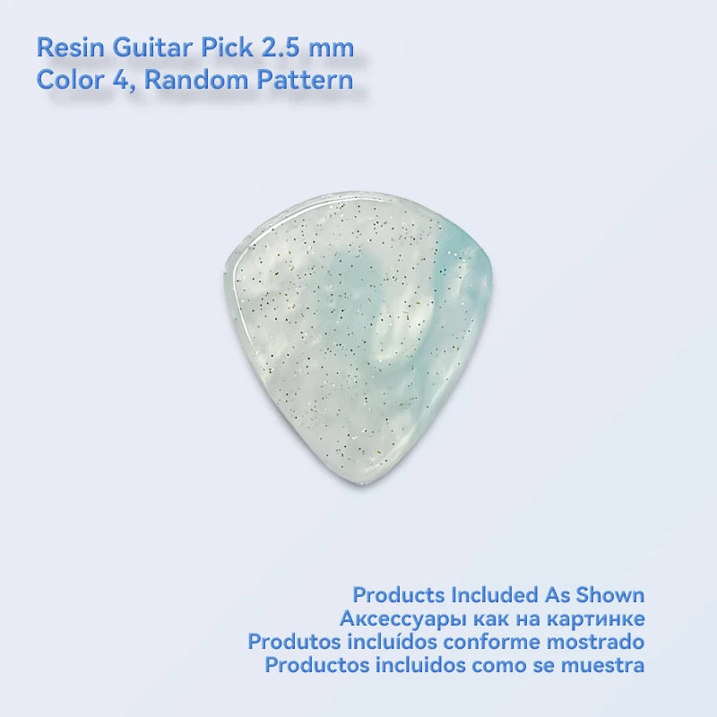 1pc/3pcs Guitar Pick 2.0/2.5 mm Resin Guitar Picks Multiple Colors Marble Pattern, Guitar Accessories