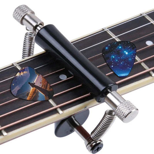 Rolling Guitar Capo  Sliding Capo for Effortless.Tuning Musician's Slide Switch 0.96mm  colorful guitar pick set is available