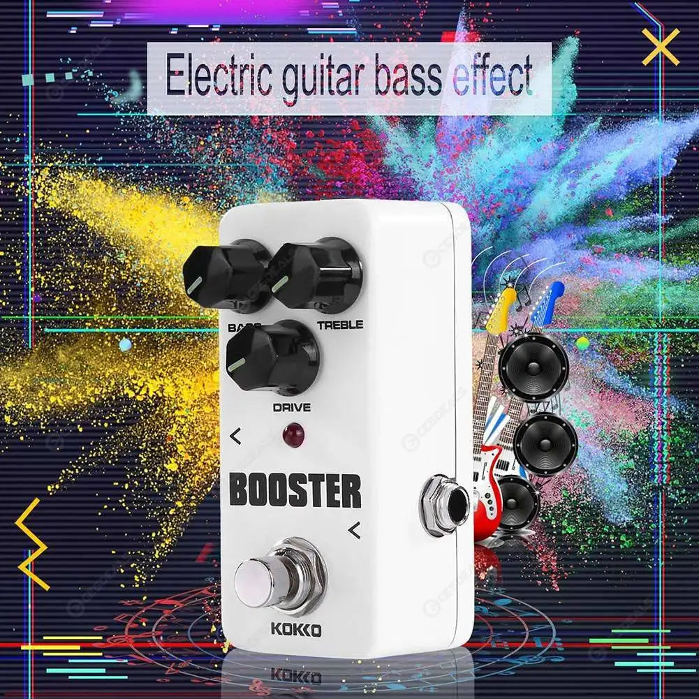 KOKKO Electric Guitar Effect Pedal FBS2 Two Band EQ Booster Effect Pedal True Bypass Mini Single Guitar Pedal Guitar Accessories