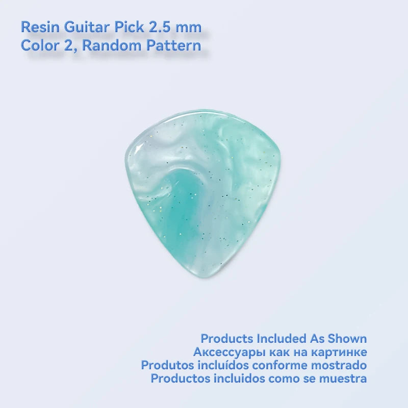 1pc/3pcs Guitar Pick 2.0/2.5 mm Resin Guitar Picks Multiple Colors Marble Pattern, Guitar Accessories