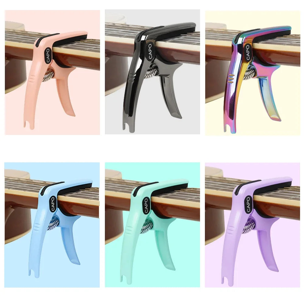 GALUX Universal Guitar Capo Quick Metal Change Clamp Key Guitarra Capo for Acoustic Classic Electric Guitar Parts Accessories