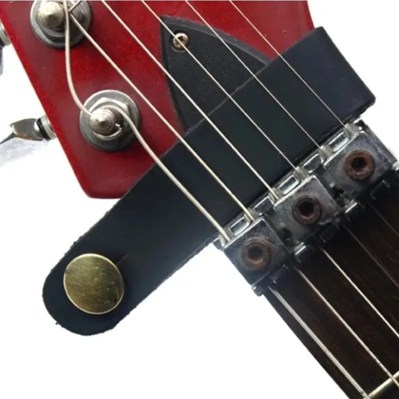 1PC Folk Guitar Strap Buckle Leather Belt Guitar Neck Strap Safe Lock Holder for Ukulele Classic Bass Guitar Parts Accessories..