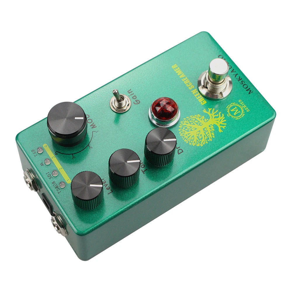 Guitar Effect Pedal GREEN SCREAMER Booster/overdrive booster/overdrive 4 Mode Switch & Level/Tone/Drive Controls Compact