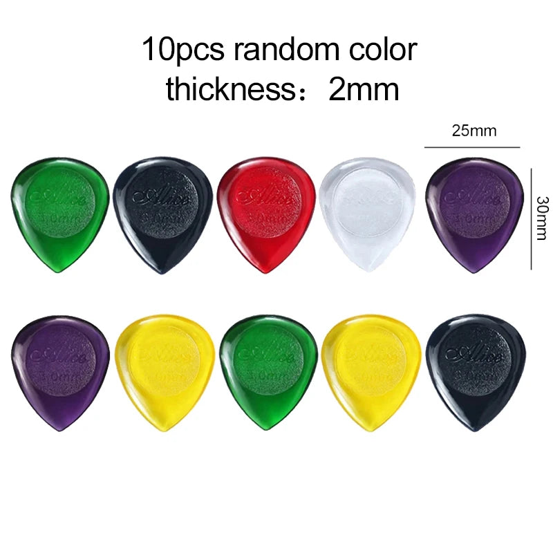 5/10pcs Guitar Picks Water Droplet Shape Acoustic Electric Bass Plectrum Mediator 1/2/3mm Fast Picking Guitar Accessories TMZ