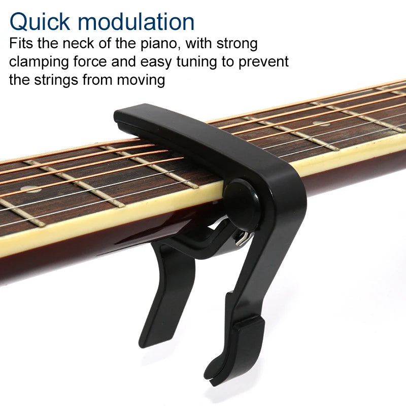 1PC Guitar Capo Aluminum Metal Guitar Clamp Capo Clamp Universal for String Instrument Multifunction Capo Guitar Accessories TMZ
