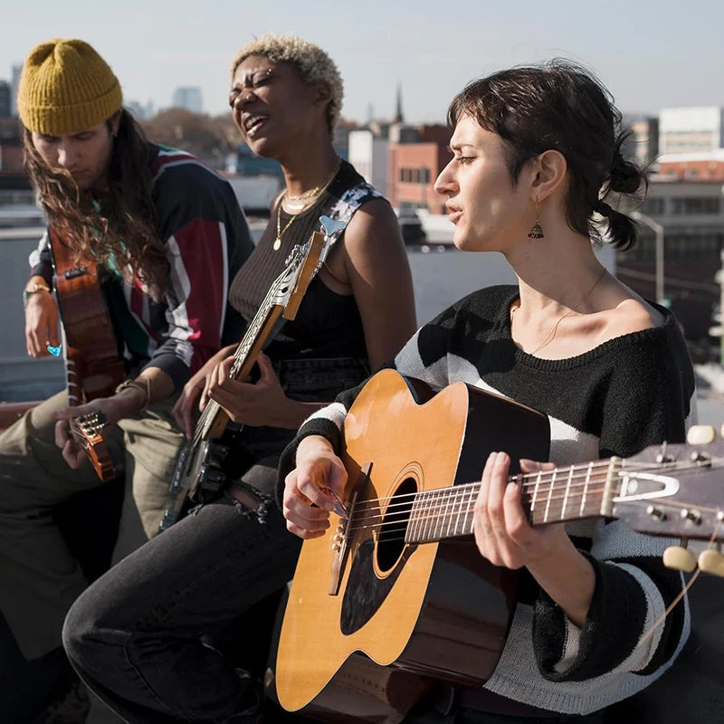 30pcs Guitar Pick with Box Solid Color Celluloid Water Droplet Shape String Instrument Accessory for Electric Guitar Bass TMZ