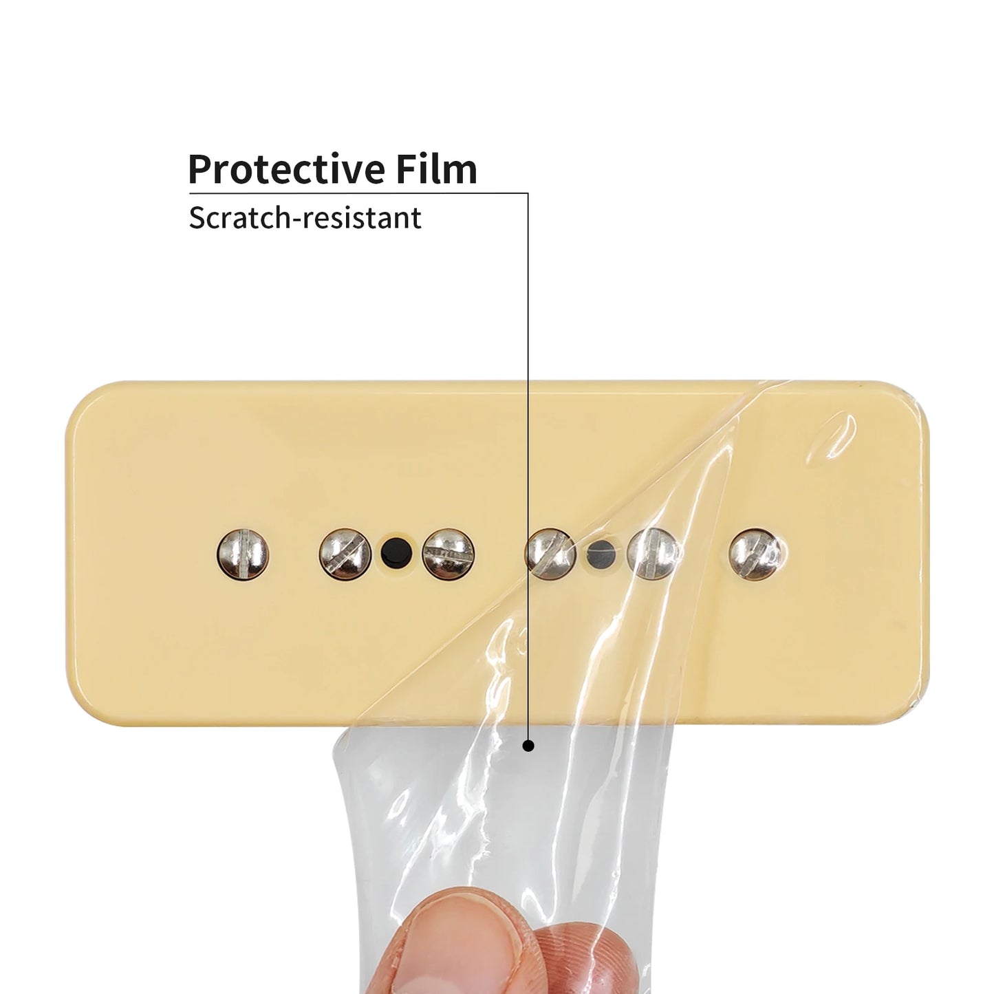 Phrilam ProP90-BLA High output Alnico5 P90 Soapbar Single Coil Pickup for Les Paul LP SG Electric Guitar Neck Bridge Pickups Set