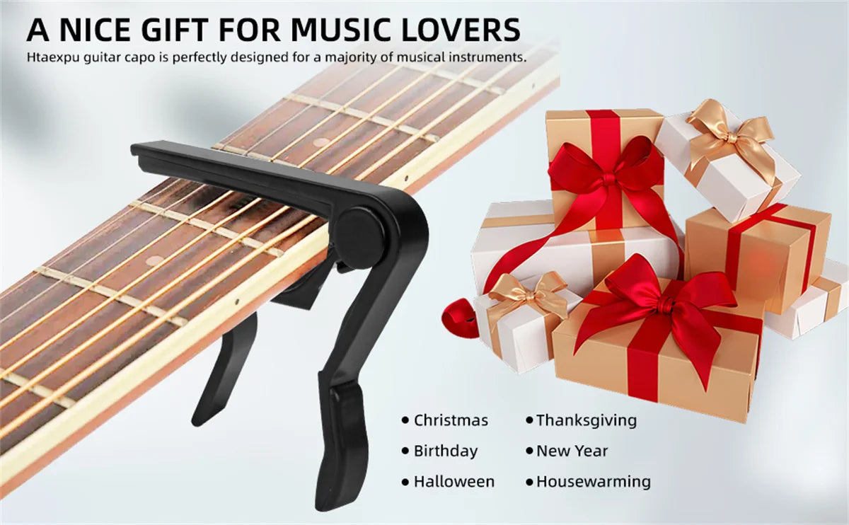 Miwayer Guitar Capo - Universal Transposition Clip for 6/12-String Acoustic/Electric/Classical Guitars & Ukulele