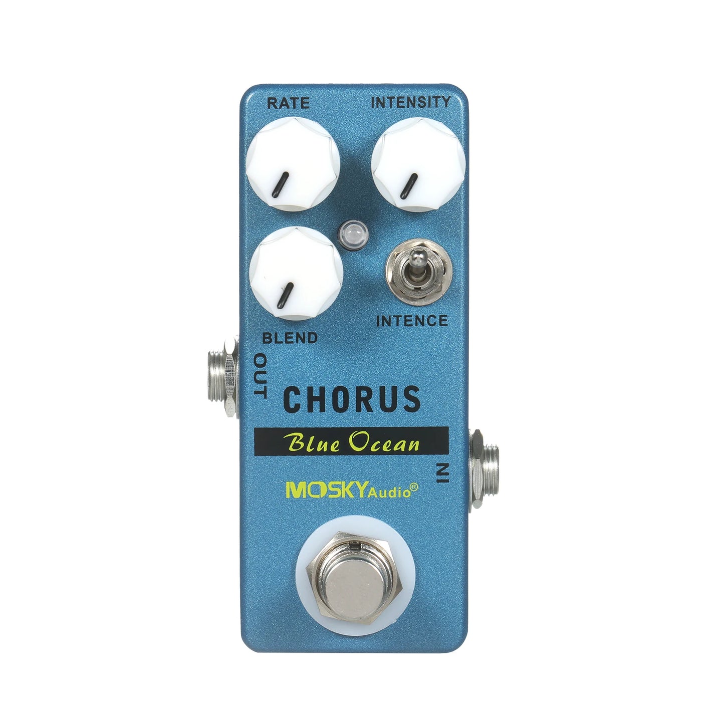 MOSKYaudio Blue Ocean Chorus Guitar Effect Pedal Chorus/True Bypass Rate + Blend + Intensity + Intence  Effect Pedal