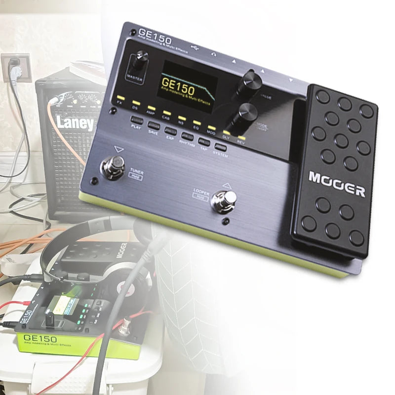 MOOER GE150 Guitar Pedal Multi-effects Amp OTG  Looper 151 Effects Tap Tempo Guitar Accessories