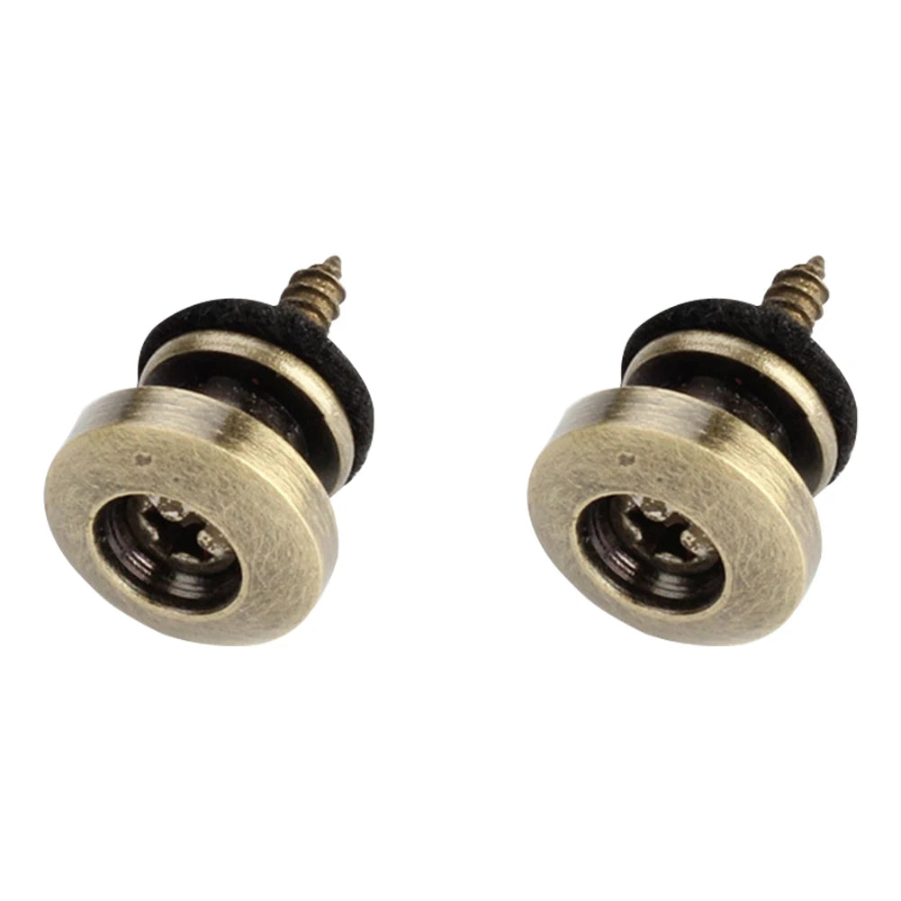 2Pcs Guitar Strap Button Mushroom Head Guitar Strap Lock Guitar Fixator Adjustable Metal for Guitar Bass Ukulele