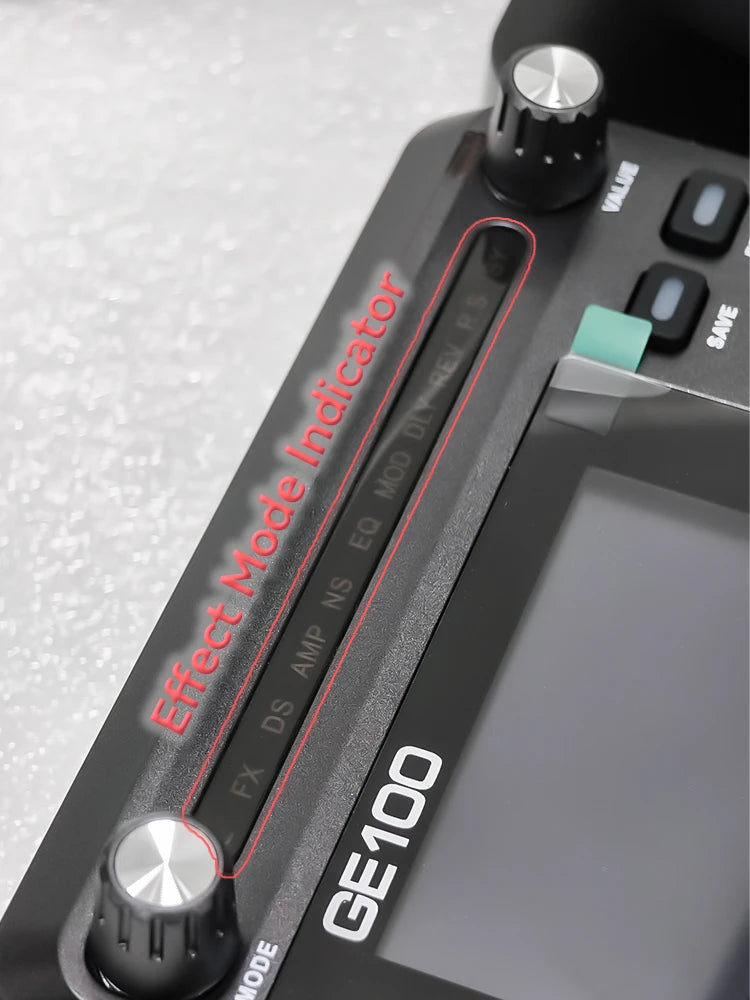 MOOER Guitar Pedal GE100 Portable Multi-Effects Processor with Drum Machine System and TAP Function