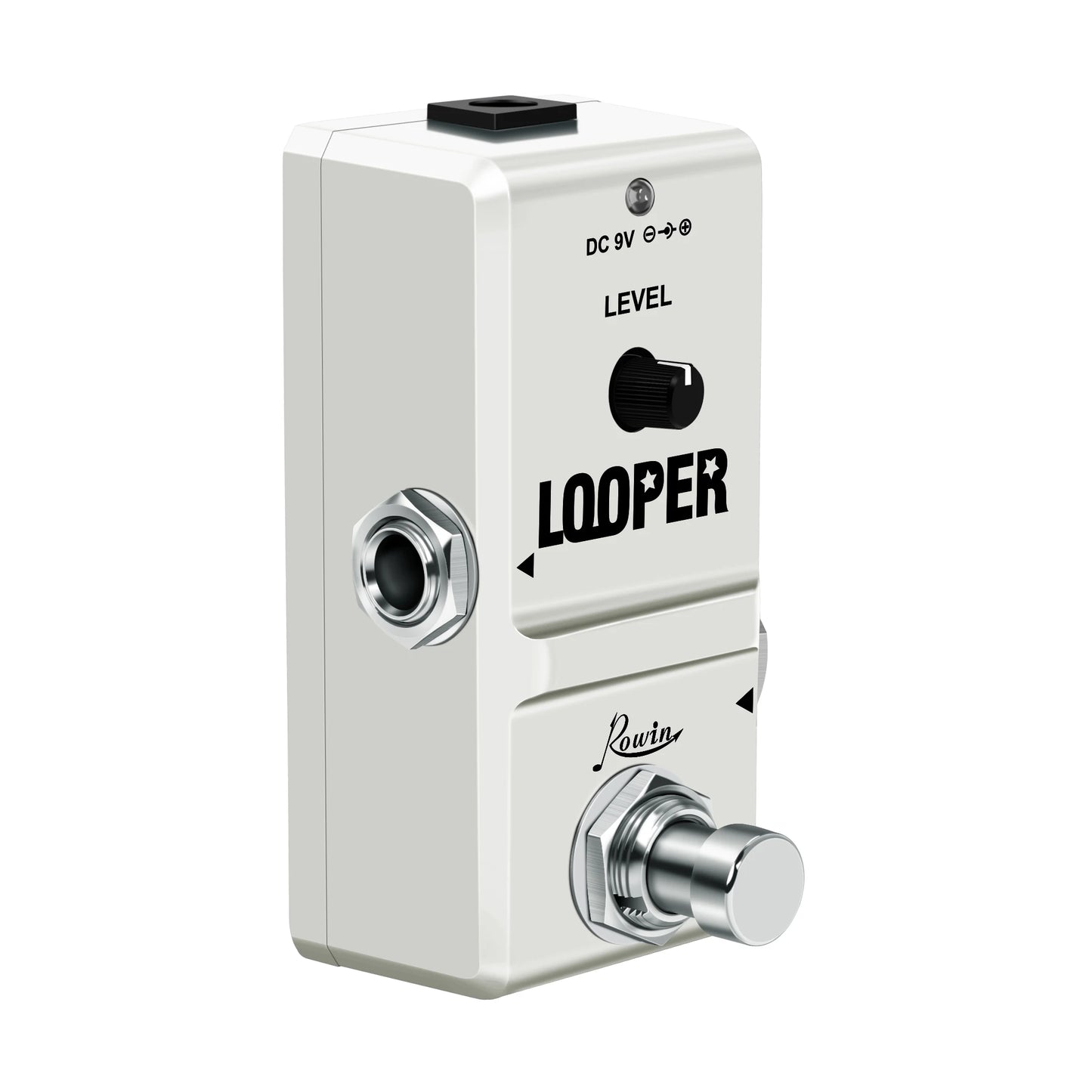 Rowin 48K NANO Looper Electric Guitar Bass Effect Loop Pedal 10 Mins of Recording Unlimited Overdubs USB Port Bypass Mini