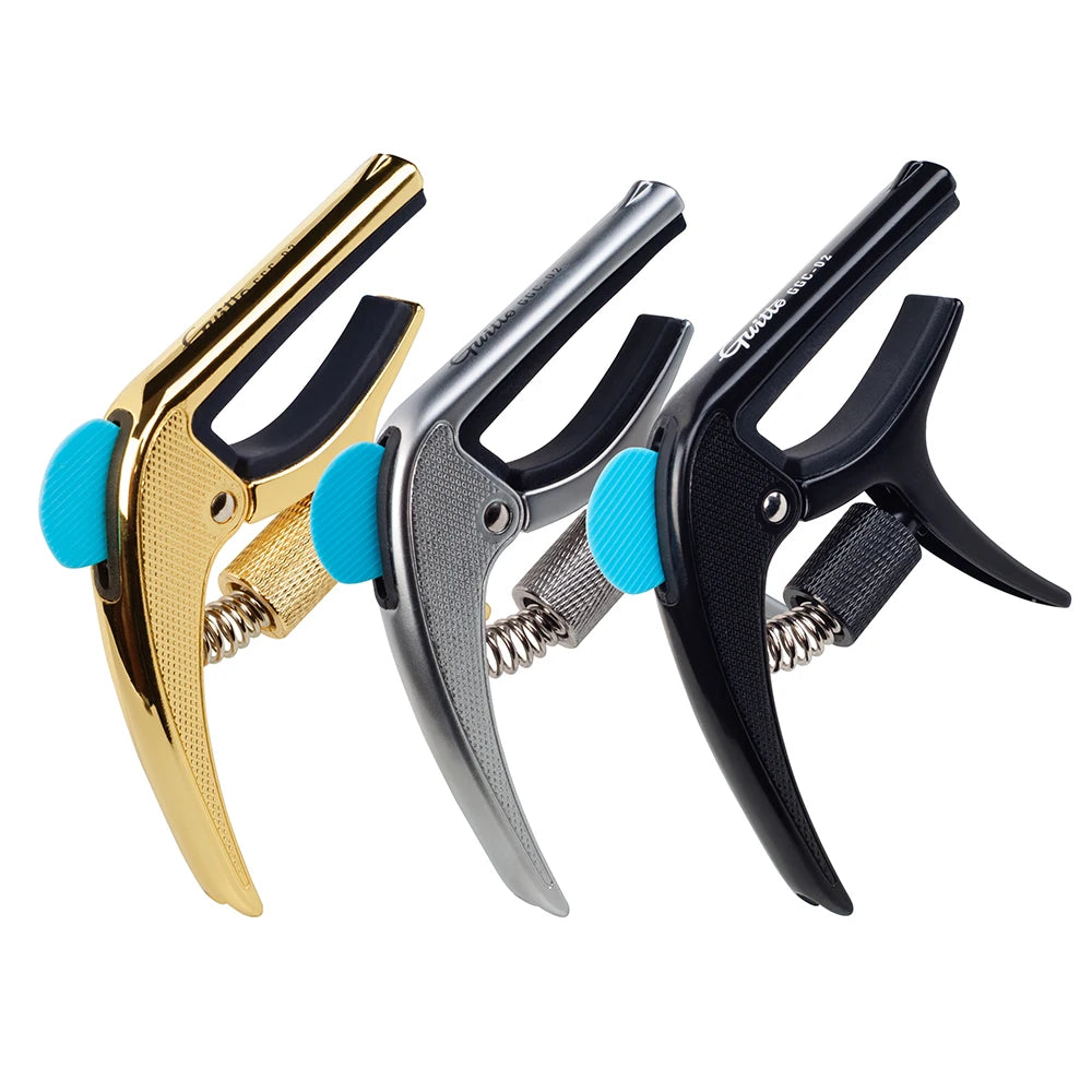 JOYO Guitto Series GGC-02 Guitar Capo Zinc Alloy Made Metal Capo Acoustic Guitar Ukulele Tuning Clamp with Hidden Pick