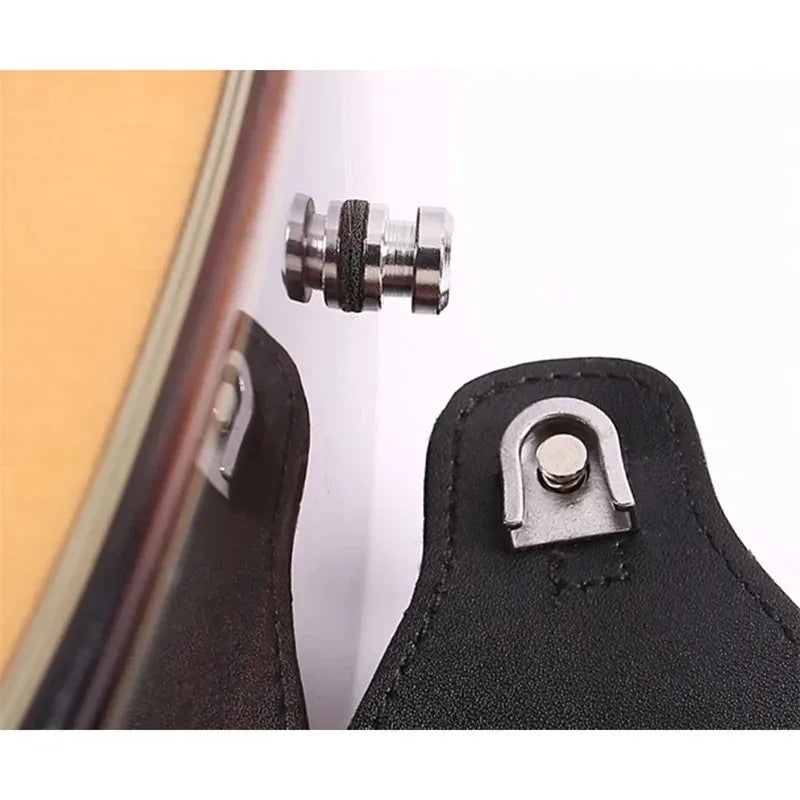 Guitar Strap Lock Guitar Strap Buckle Anti Detachment Folk Wooden Guitar Tail Nail Metal Electric Guitar Strap Buckle