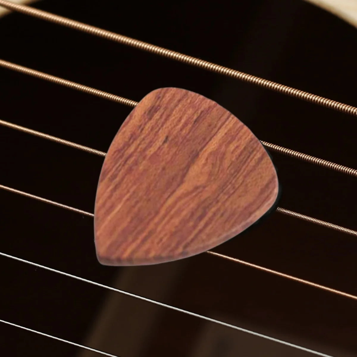 Miwayer 6 Pcs Wooden Guitar Pick 2mm, String Instrument Accessories Wood Guitar Plectrums For Electric, Acoustic, or Bass Guitar