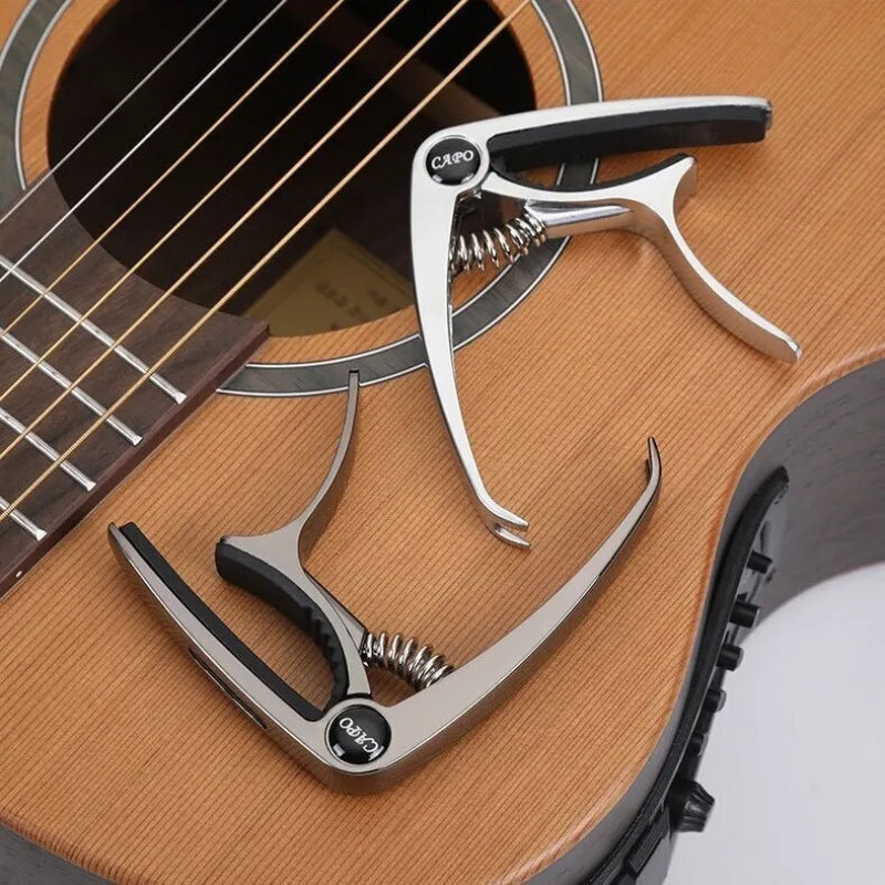 1PC Metal Guitar Capo Aluminum Alloy Guitar Tuner Clamp Professional Key Trigger Capo for Acoustic Electric Musical Instruments