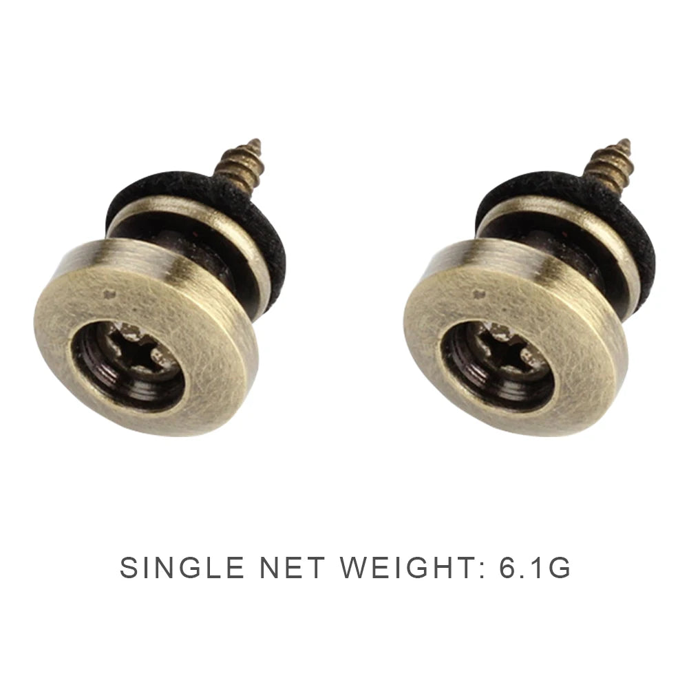 2Pcs Guitar Strap Button Mushroom Head Guitar Strap Lock Guitar Fixator Adjustable Metal for Guitar Bass Ukulele