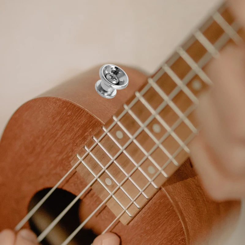 10pcs Guitar Strap Metal Tail Nail Instrument Safe Lock Bass Buckle Parts Accessories For Acoustic Electric Guitars