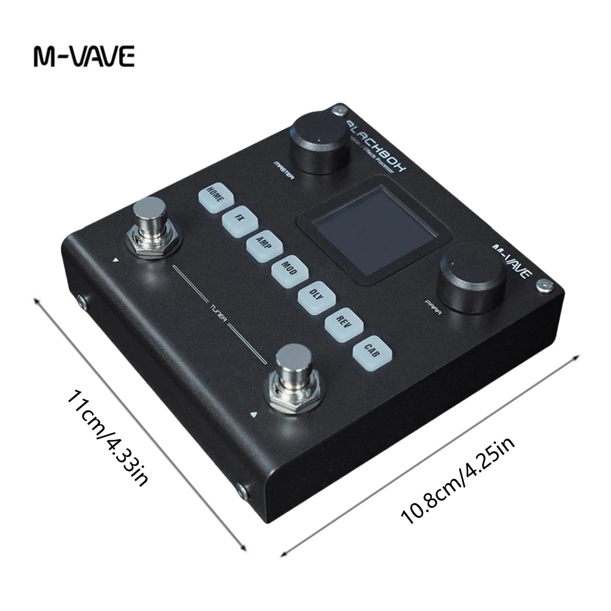 M-VAVE Blackbox Guitar / Bass AMP Modeler Multi Effects Processor Rechargeable for Electric Guitar Bass