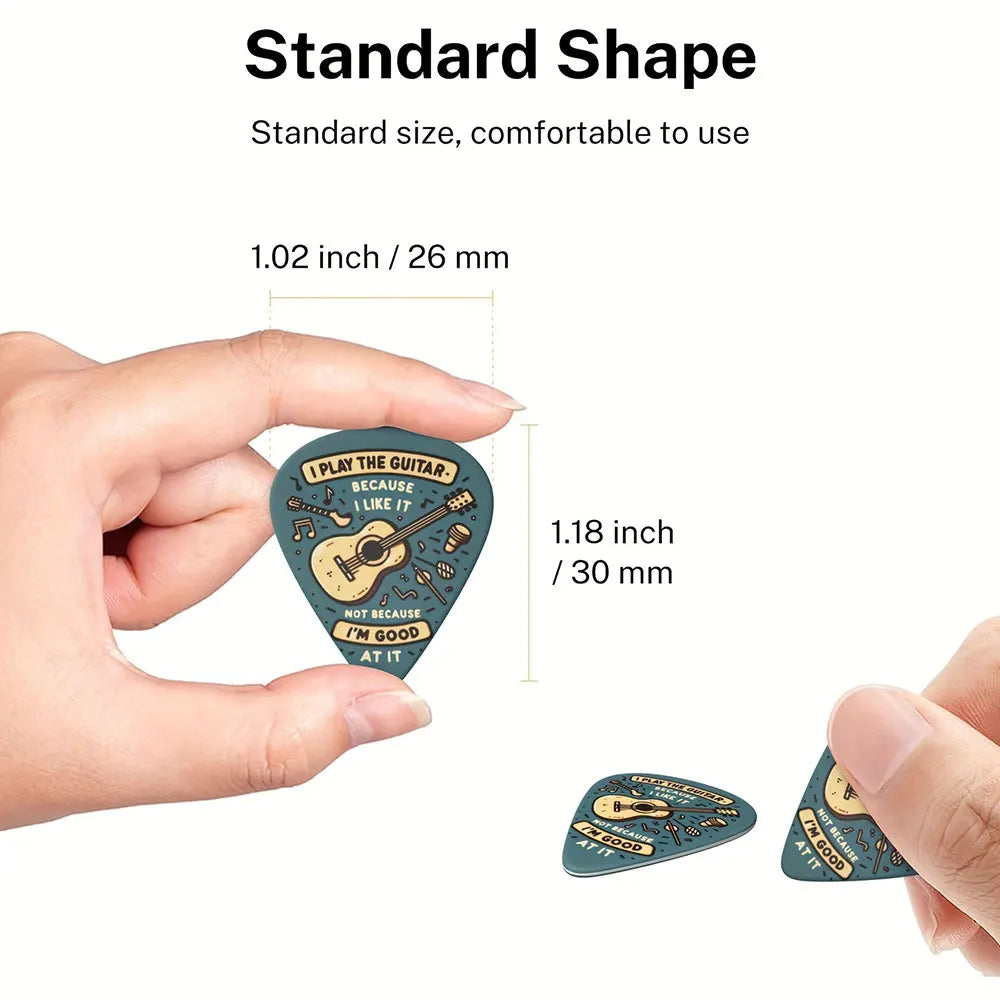 10PCS Guitar Picks 1mm Painted Design for Bass Electric Acoustic Guitar Ukulele Music Gifts