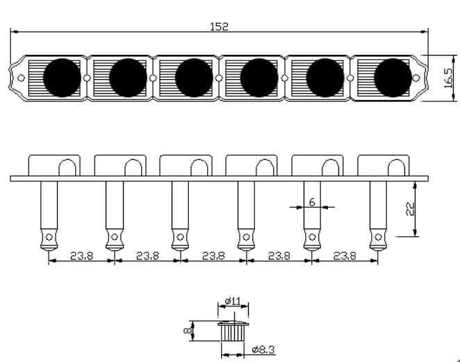 1 Set 6 In-line Locking Vintage Electric Guitar Machine Heads Tuners For ST TL Guitar Lock String Tuning Pegs ( Nickel )