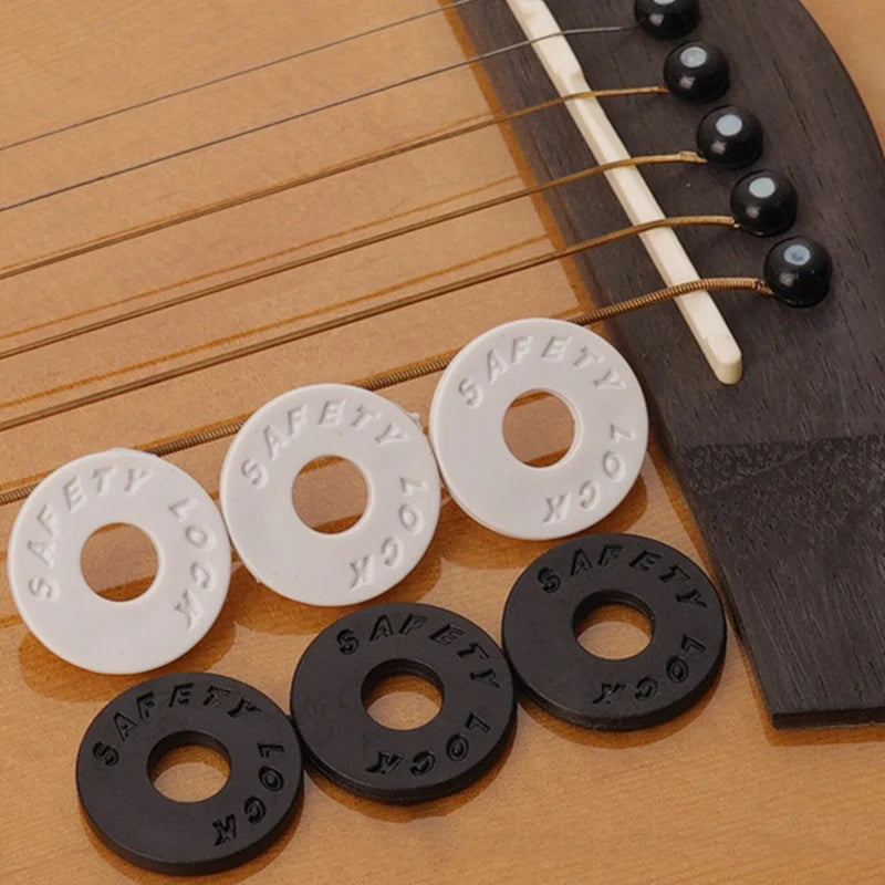 4PCS/Set Guitar Strap Lock Secure Fastening Rubber Material Colorful Parts Accessories for Bass Guitar Ideal Musician's Gift ZYF