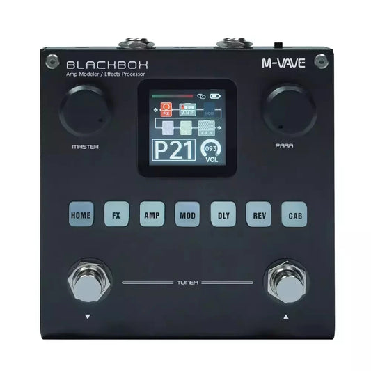 M-VAVE Blackbox Guitar / Bass AMP Modeler Multi Effects Processor Rechargeable for Electric Guitar Bass