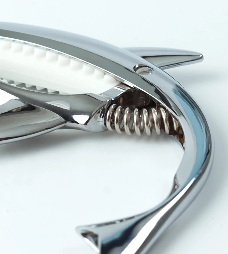 Metal Shark Capo Acoustic Guitar Electric Guitar Tone Variation Clip Bass Bridge Zinc Alloy Musical Instrument Accessories