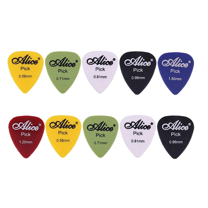 5-50Pcs Guitar Picks Guitar Accessories 0.58/0.71/0.81/0.96/1.2/1.5mm Acoustic Electric Bass Plectrum Mediator Guitar Picks TMZ