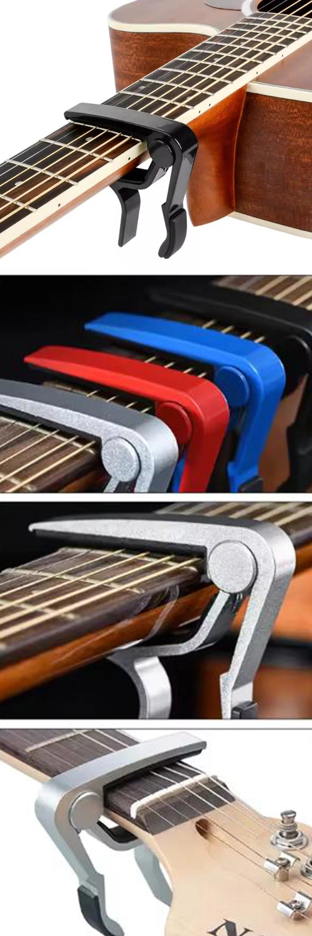 1PC/Pack High Quality Guitar Capo Multiple Color Available Guitar Tone Adjust Tuning Clip Quick Change Tool for Music Lovers ZYF