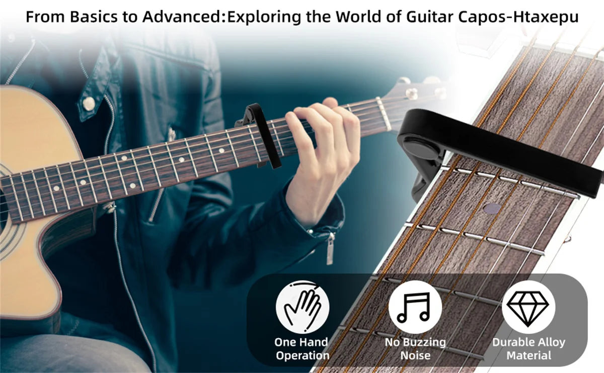 Miwayer Guitar Capo - Universal Transposition Clip for 6/12-String Acoustic/Electric/Classical Guitars & Ukulele