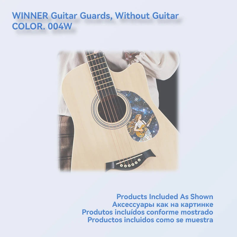 1 Piece Professional Folk Acoustic Guitar Pickguard Thicknesses 0.5 mm Self-adhesive Pick Guard Sticker, Guitar Accessories