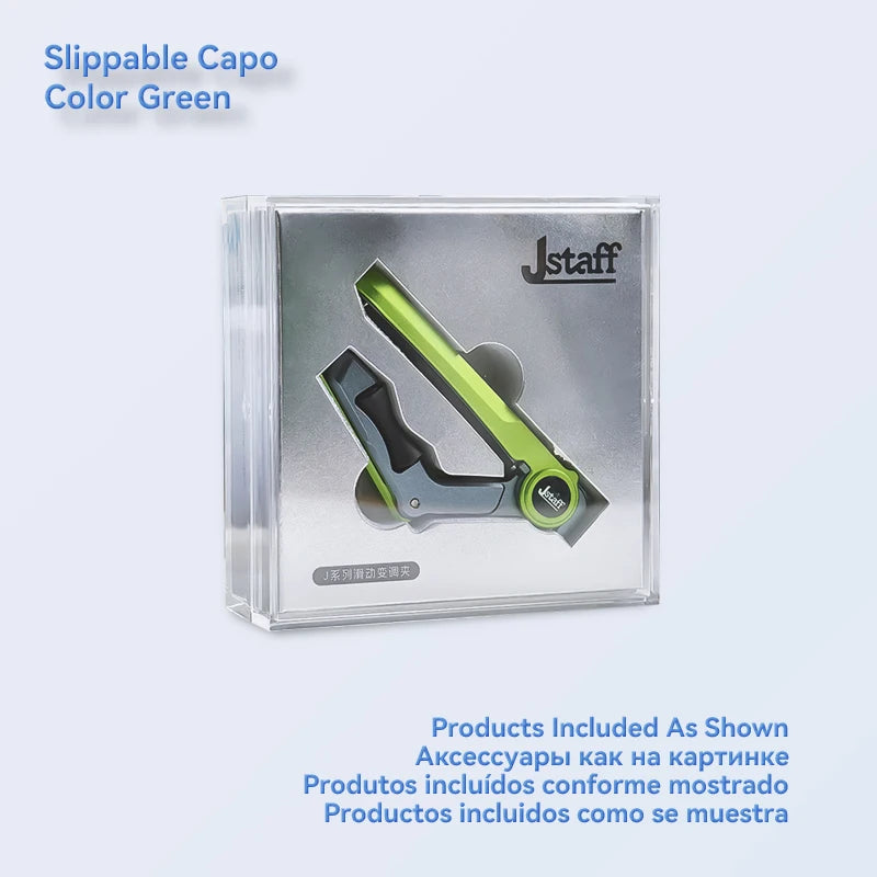 Metal Guitar Capo Sliding Operation Pressure Adjustable Fits Acoustic Guitars, Electric Guitars, Bass, etc. Guitar Accessories